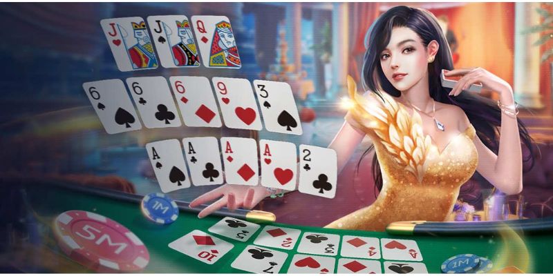 Chơi poker với vòng 2 Flop